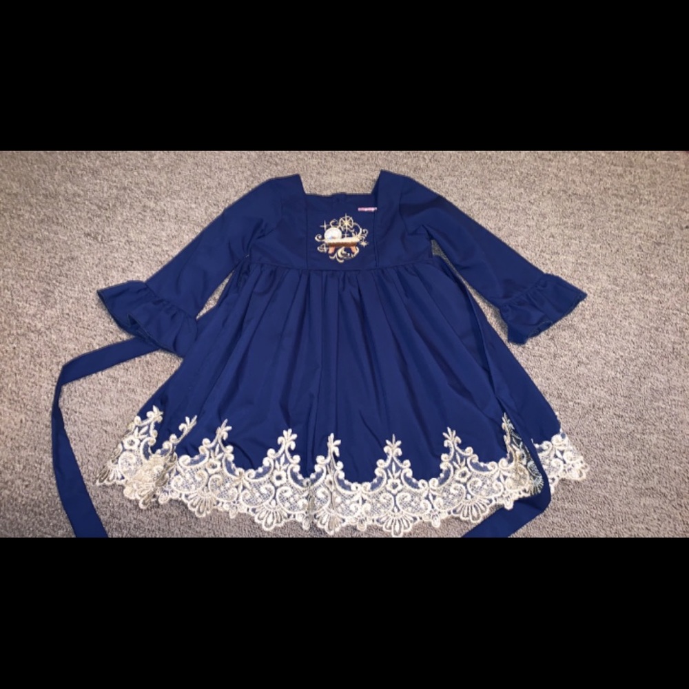 Nativity Dress with bow and bloomers